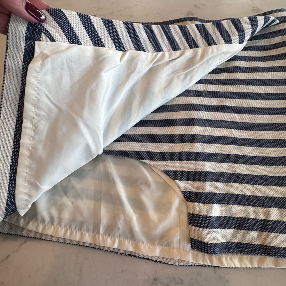 J. Crew Navy and White Striped Mini Skirt - Picture 3 of 12